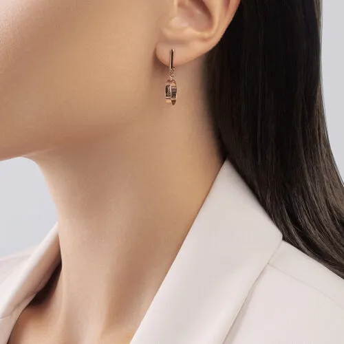Серьги Длинные из красного золота без камней