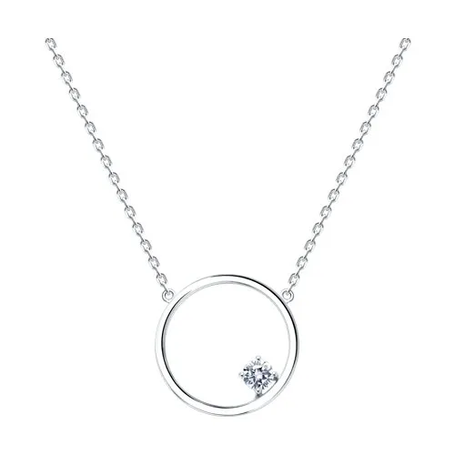 Colier din argint cu Cubic Zirconia Incolor