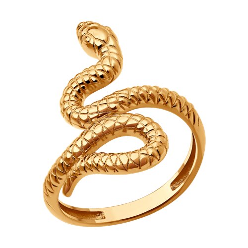 Кольцо из красного золота без камней