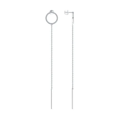 Cercei Pusete din argint cu Cubic Zirconia Incolor