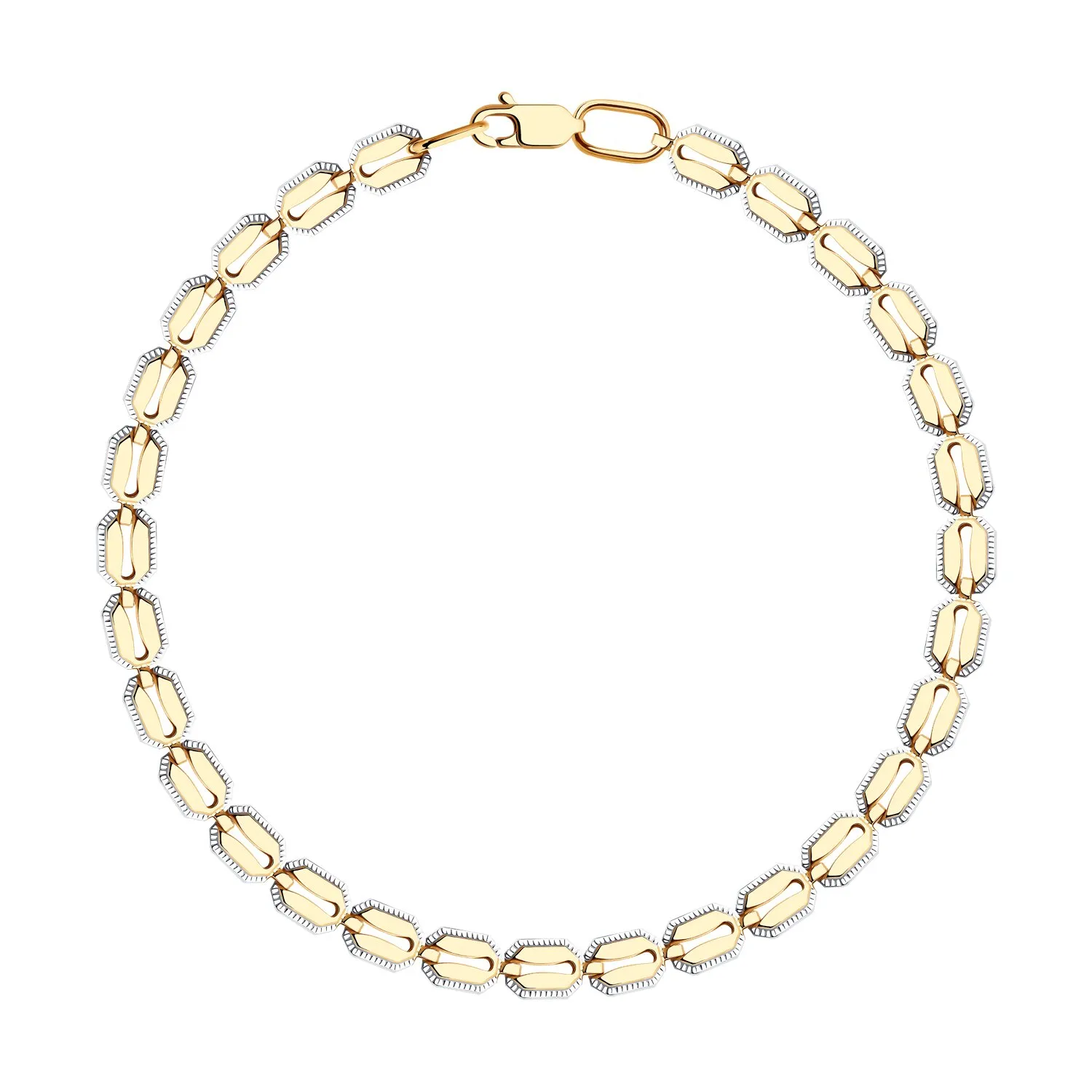 Браслет из красного золота без камней