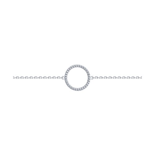 Brățară din argint  cu pietre Cubic Zirconia Incolor