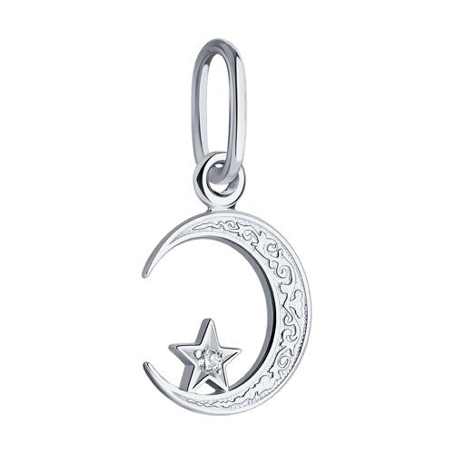 Pandantiv din argint  cu pietre Cubic Zirconia Incolor