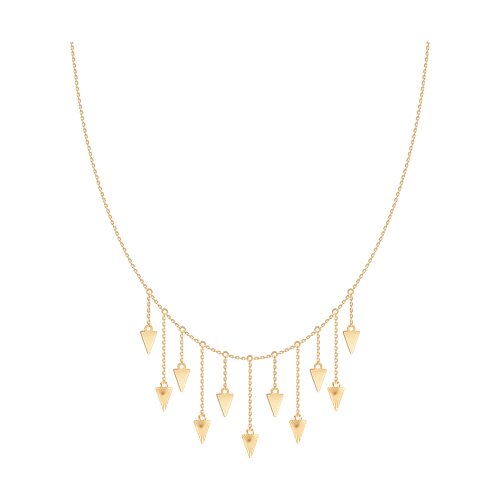 Colier din aur roșu fără pietre