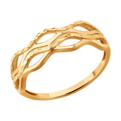 Inel din aur roșu fără pietre