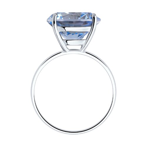 Inel din argint  cu pietre Cubic Zirconia Albastru