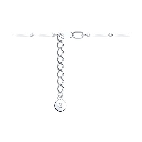 Brățară din argint  cu pietre Cubic Zirconia Incolor, Topaz albastru