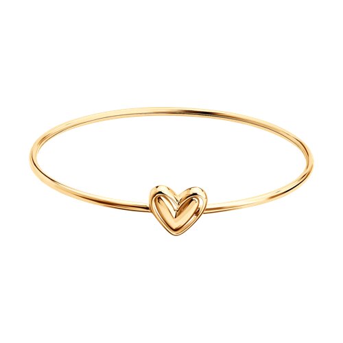 Браслет Love из красного золота без камней
