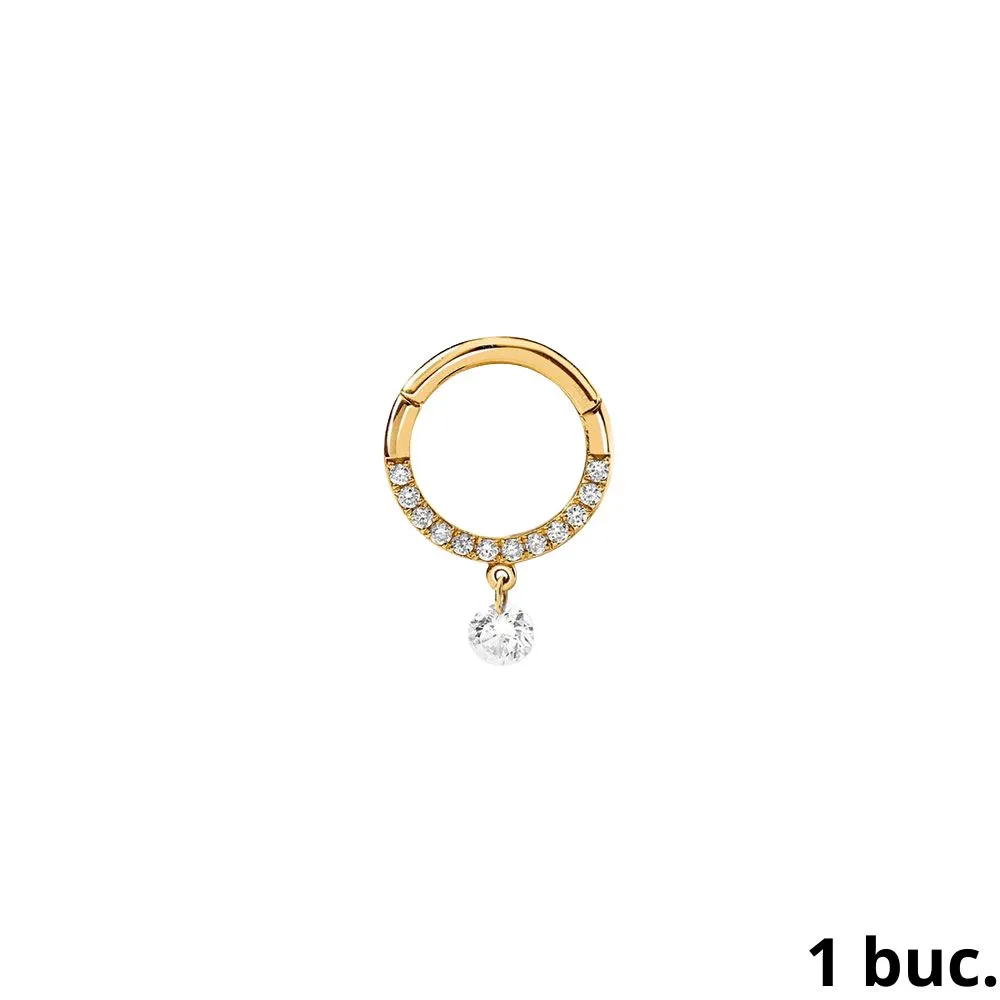 Cercel din aur galben cu Diamant