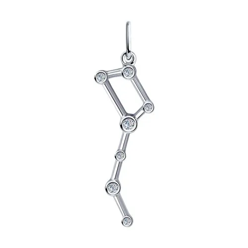 Pandantiv din argint cu Cubic Zirconia Incolor
