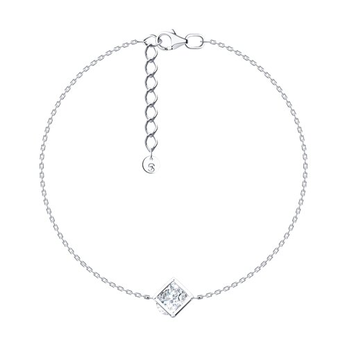 Brățară din argint  cu pietre Cubic Zirconia Incolor