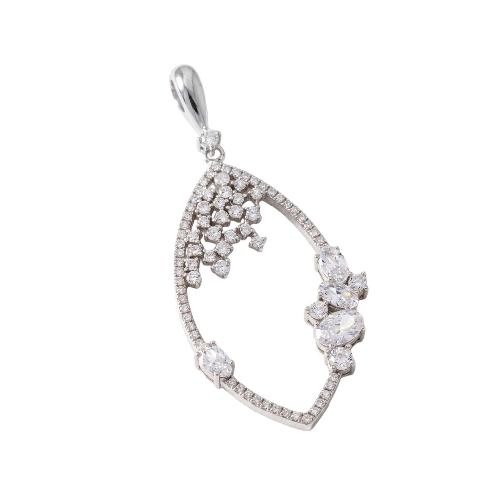 Pandantiv din argint cu Cubic Zirconia Incolor