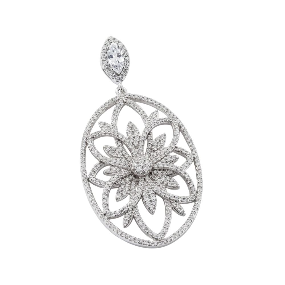 Pandantiv din argint cu Cubic Zirconia Incolor