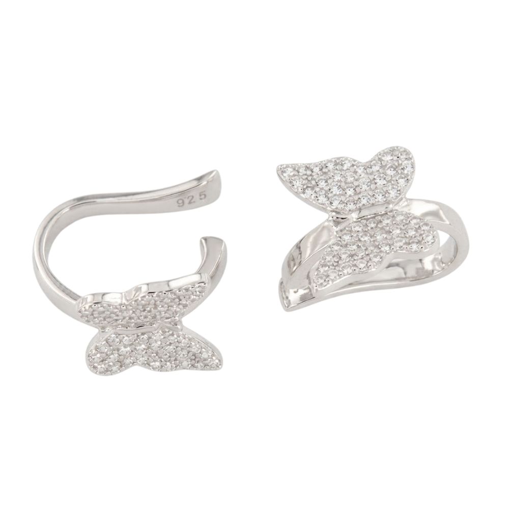 Cercei din argint cu Cubic Zirconia Incolor