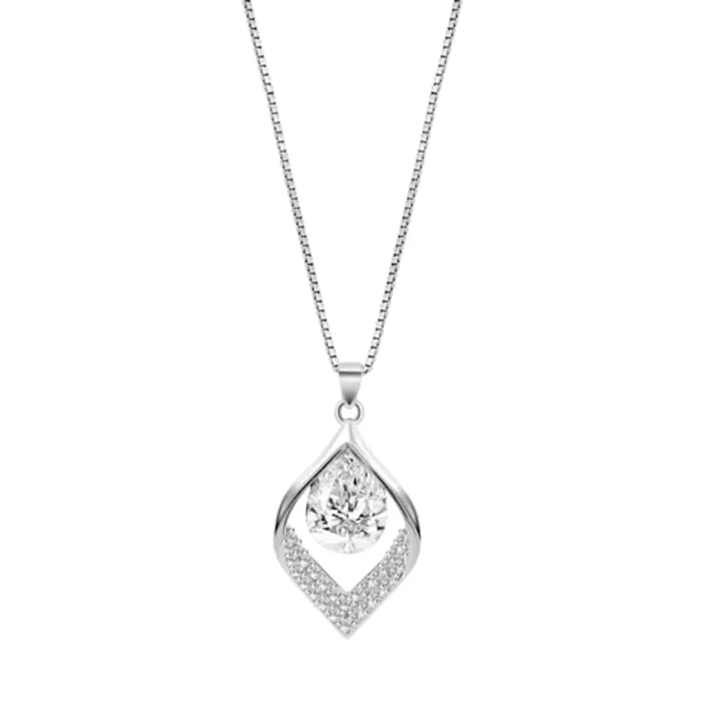 Colier din argint cu Cubic Zirconia Incolor