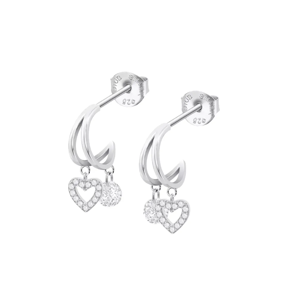 Cercei Pusete din argint cu Cubic Zirconia Incolor
