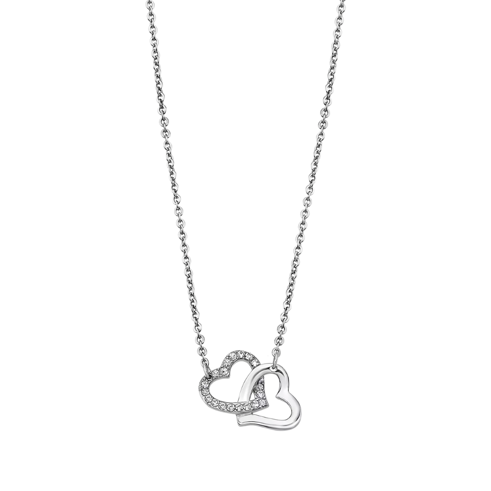 Colier din oțel  cu pietre Cubic Zirconia Incolor