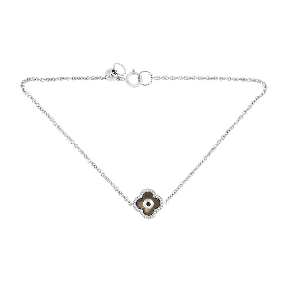 Brățară din aur alb cu pietre Diamant, Emailare