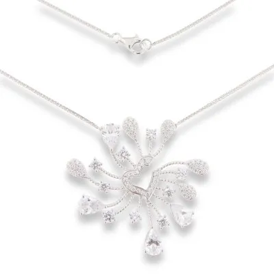 Colier din argint cu Cubic Zirconia Incolor