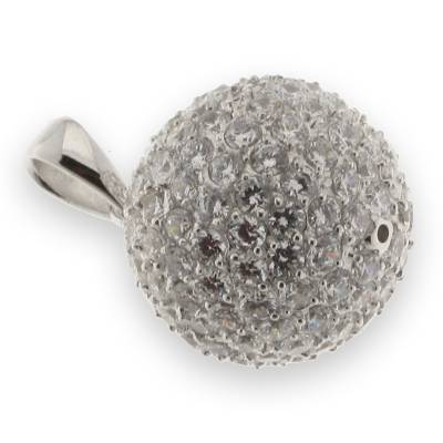 Pandantiv din argint  cu pietre Cubic Zirconia Incolor