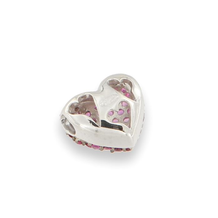 Pandantiv din argint  cu pietre Cubic Zirconia Roz