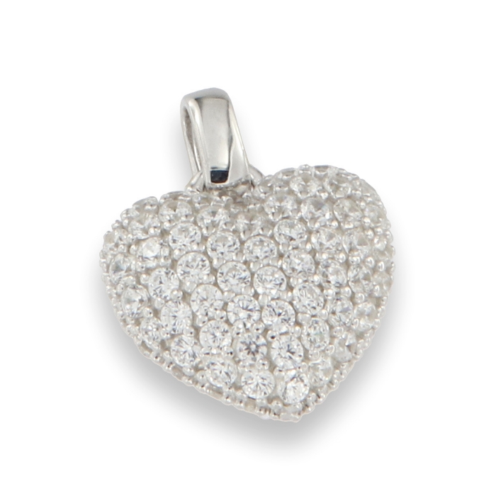 Pandantiv din argint  cu pietre Cubic Zirconia Incolor
