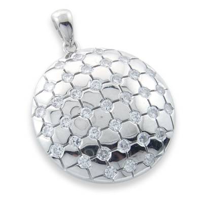 Pandantiv din argint  cu pietre Cubic Zirconia Incolor