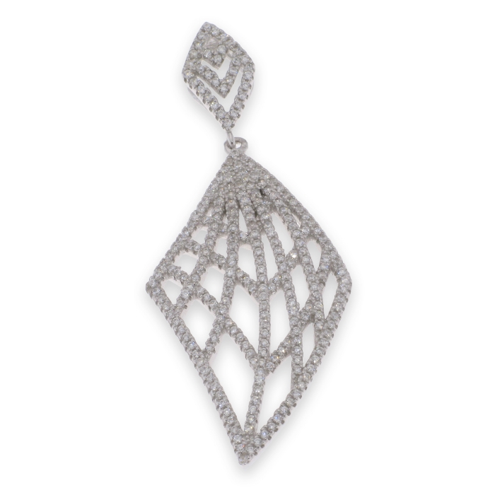 Pandantiv din argint  cu pietre Cubic Zirconia Incolor