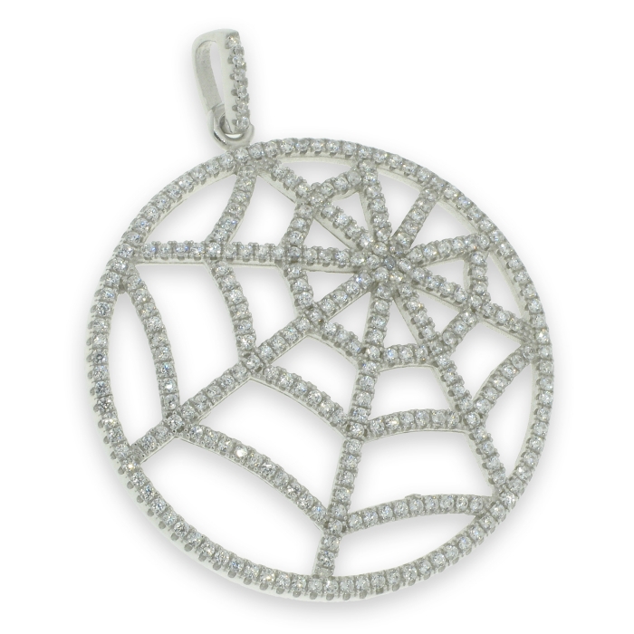 Pandantiv din argint  cu pietre Cubic Zirconia Incolor