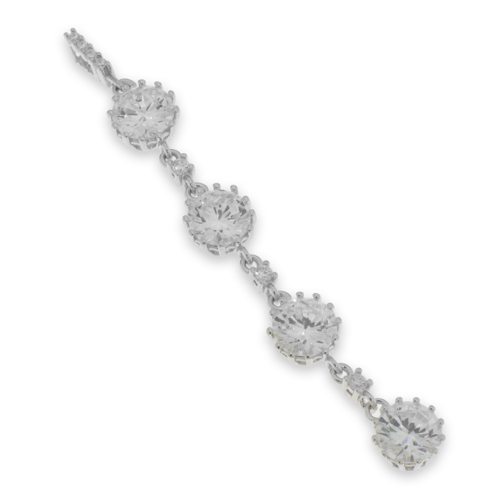 Pandantiv din argint  cu pietre Cubic Zirconia Incolor