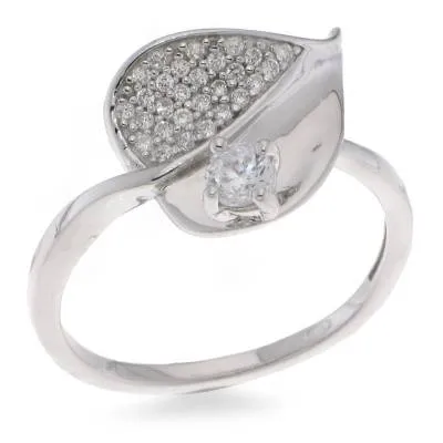 Inel din argint cu Cubic Zirconia Incolor