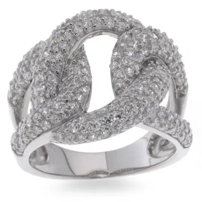 Inel din argint cu Cubic Zirconia Incolor