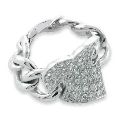 Inel din argint cu Cubic Zirconia Incolor