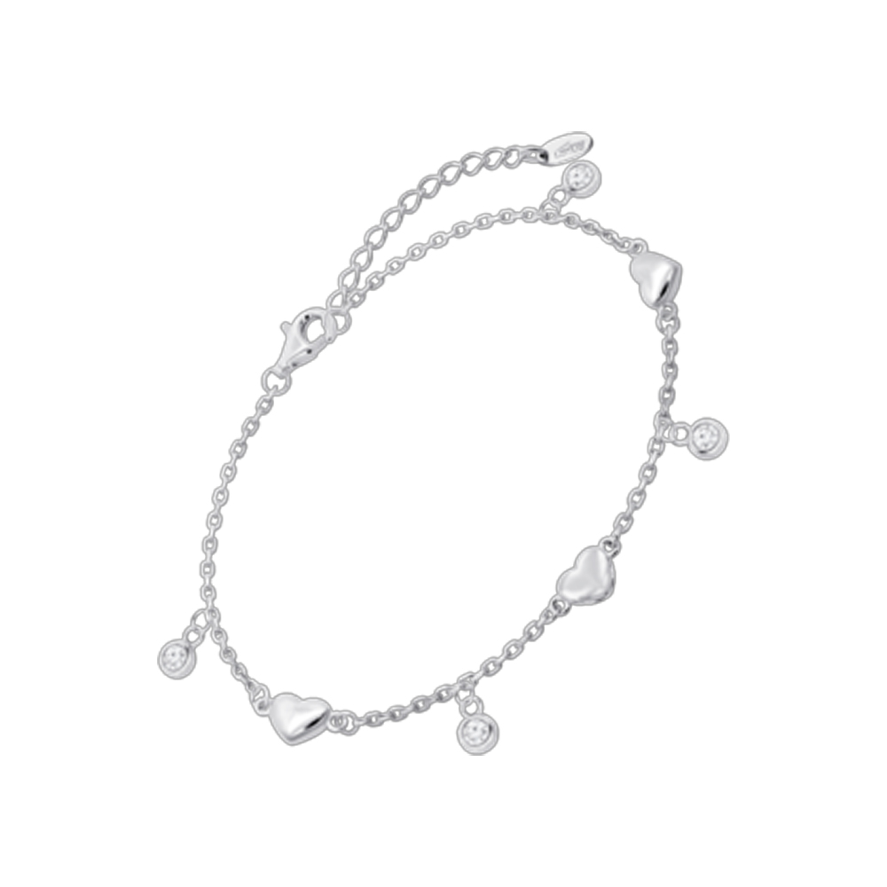 Brățară Love din argint  cu pietre Cubic Zirconia Incolor