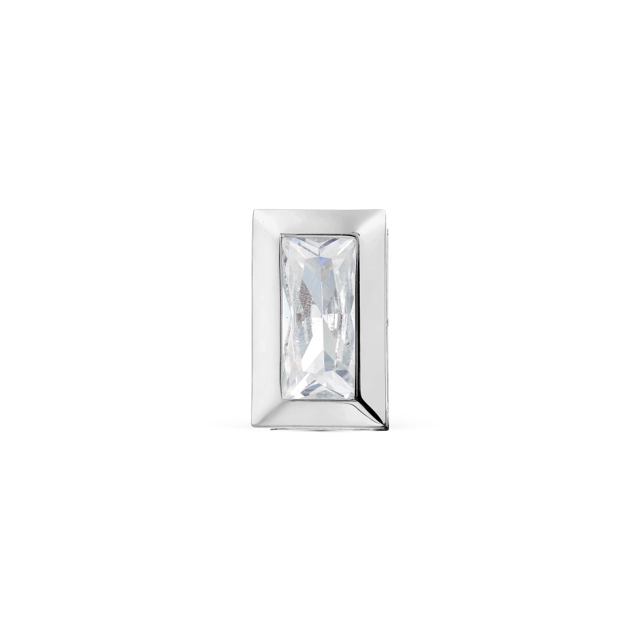 Pandantiv din aur alb cu pietre Cubic Zirconia Incolor