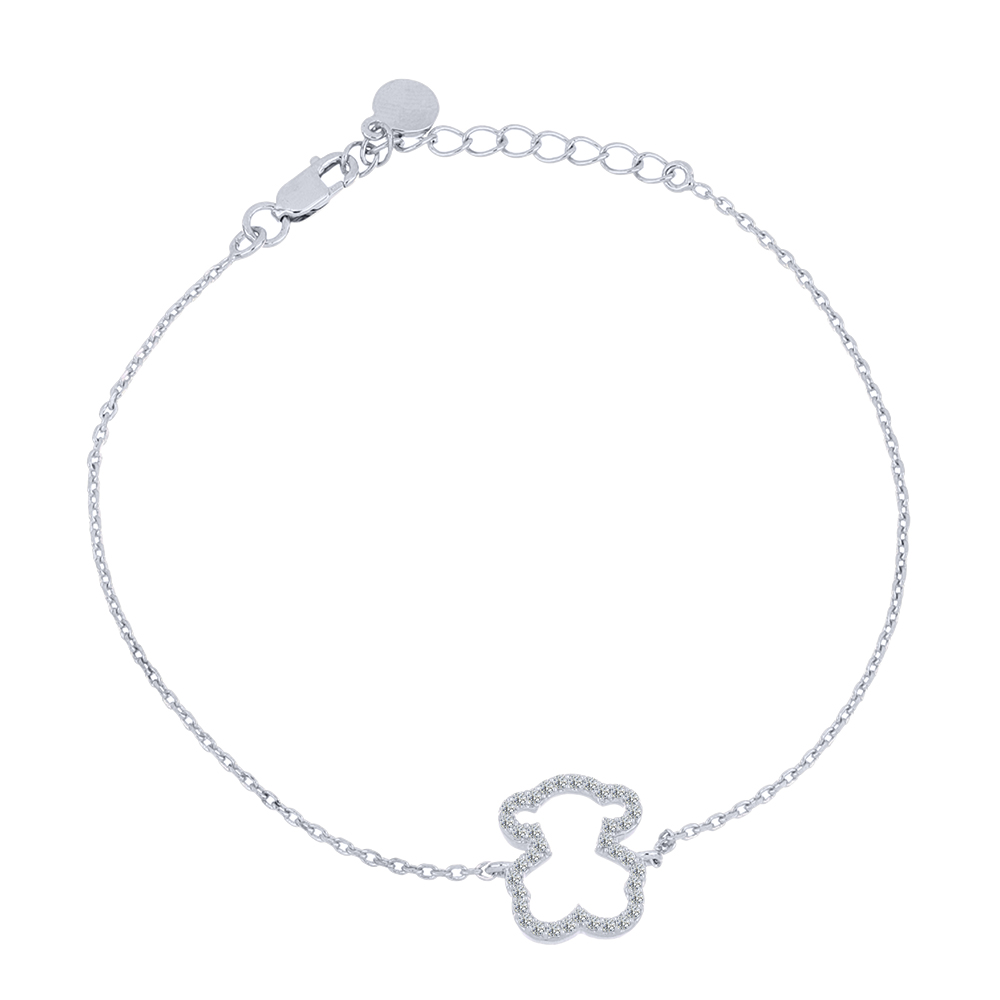 Brățară din argint  cu pietre Cubic Zirconia Incolor