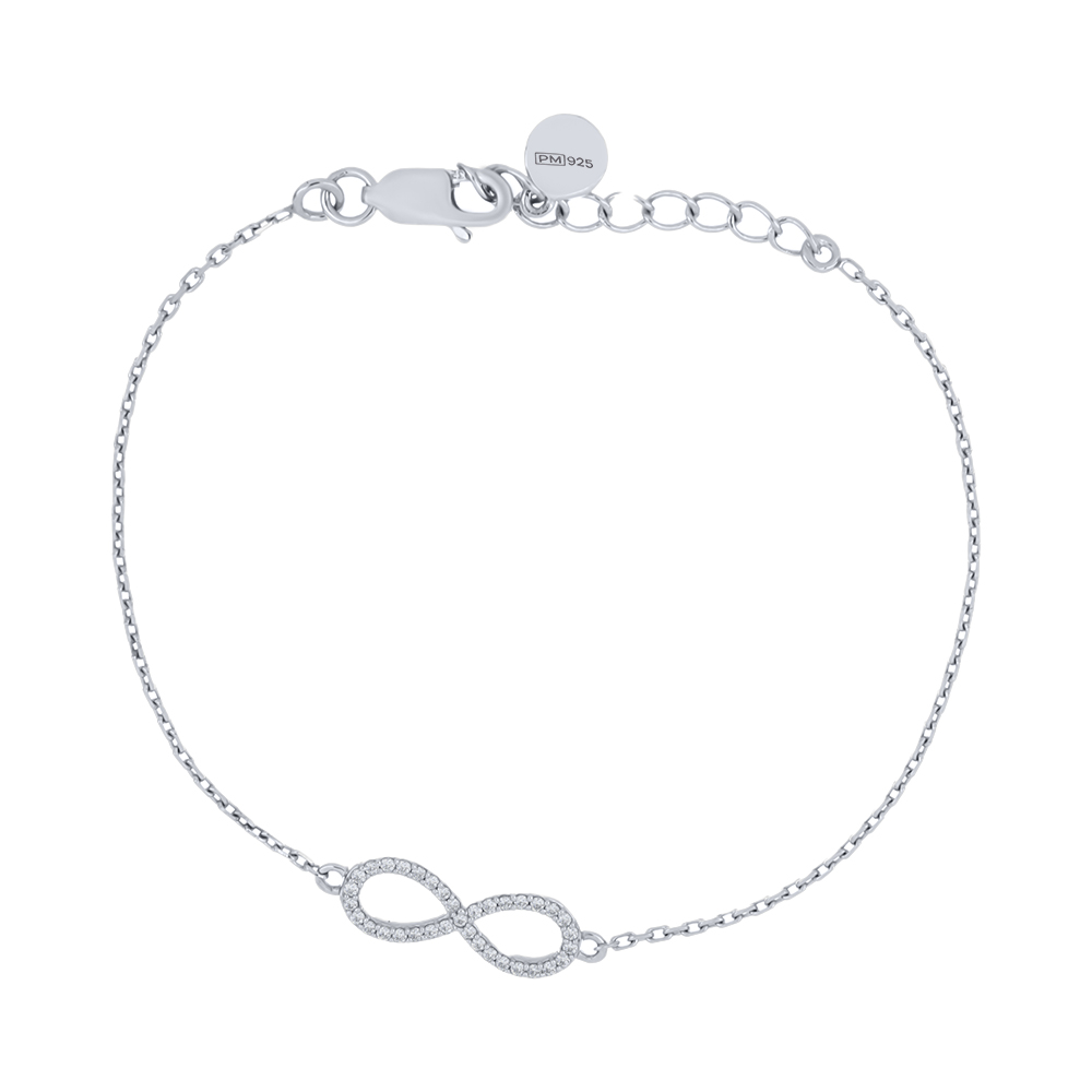Brățară din argint  cu pietre Cubic Zirconia Incolor