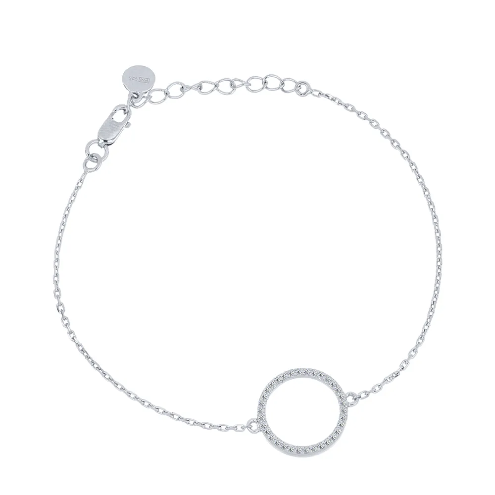 Brățară din argint cu Cubic Zirconia Incolor