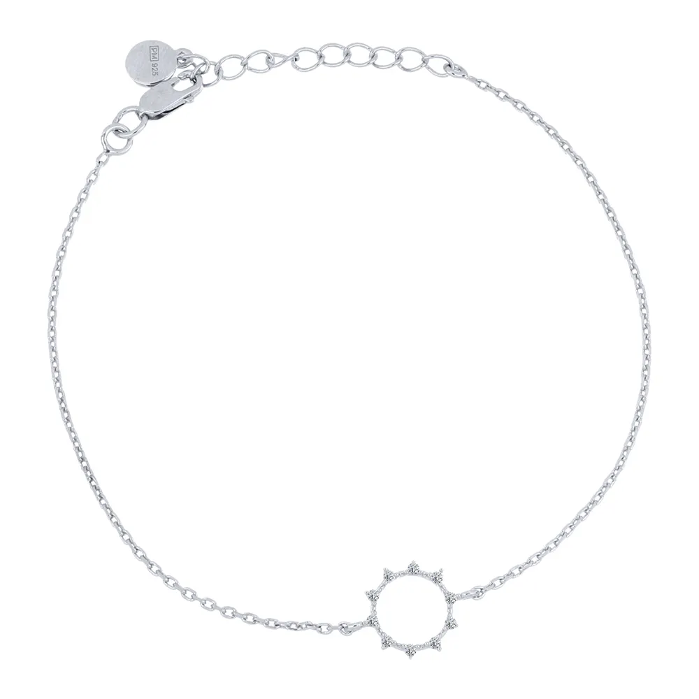 Brățară din argint cu Cubic Zirconia Incolor