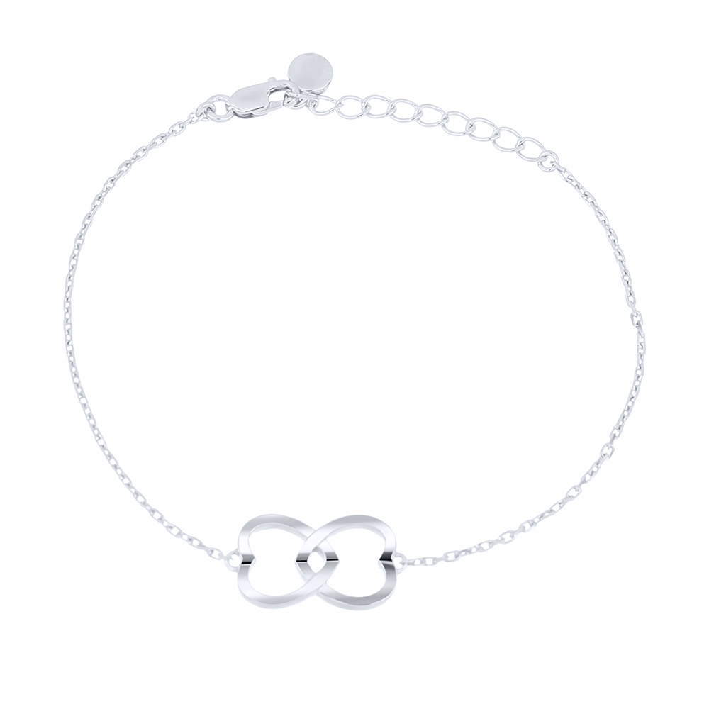 Браслет Love из серебра без камней