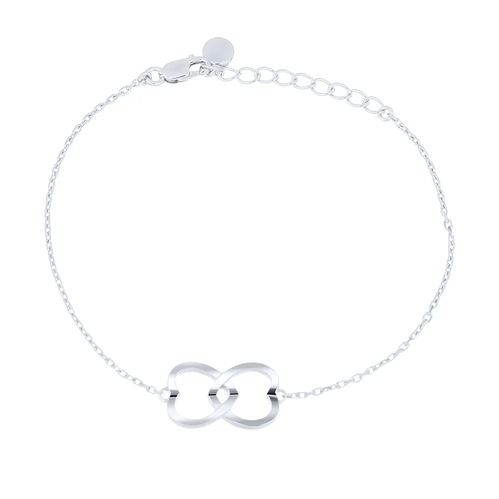 Браслет Love из серебра без камней