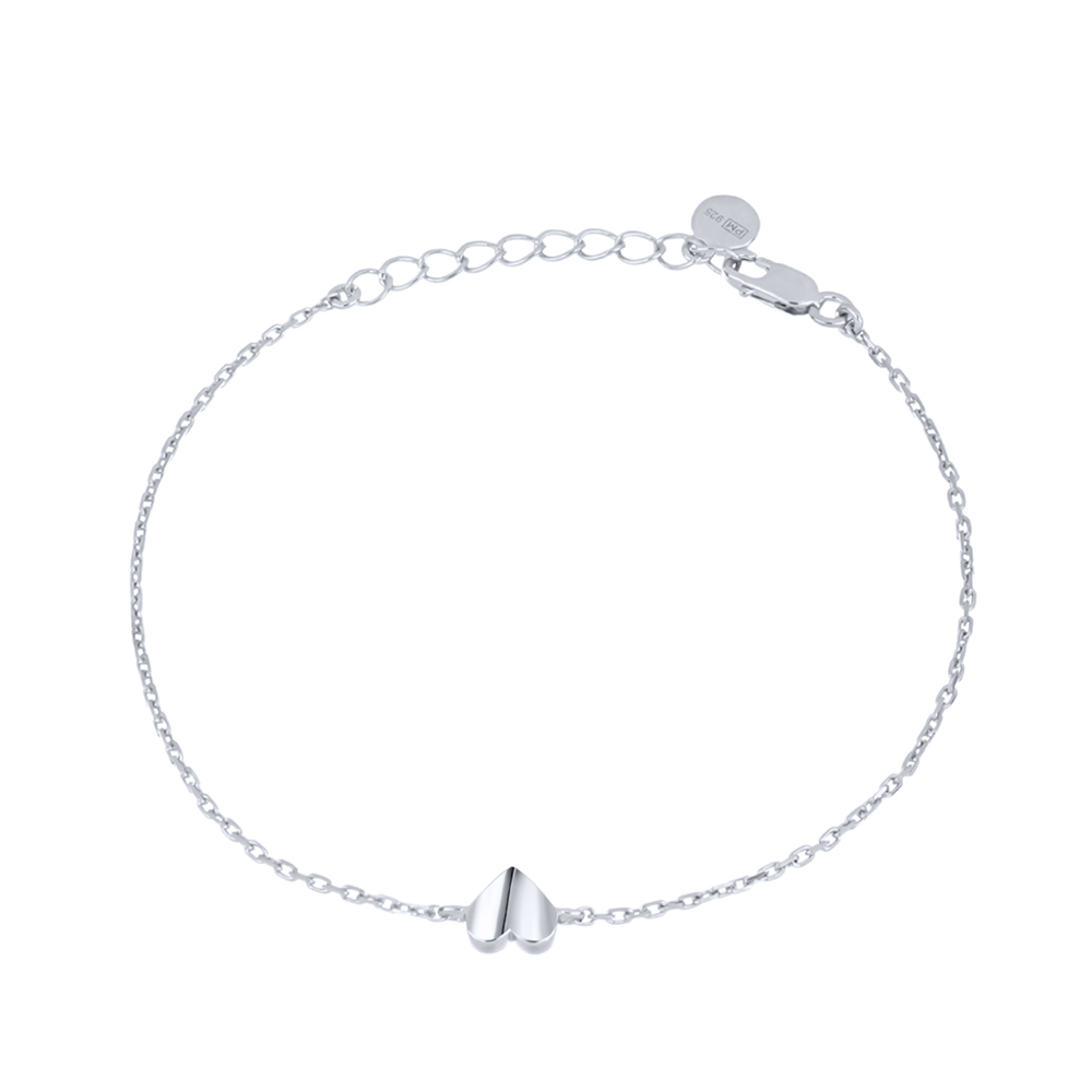 Браслет Love из серебра без камней