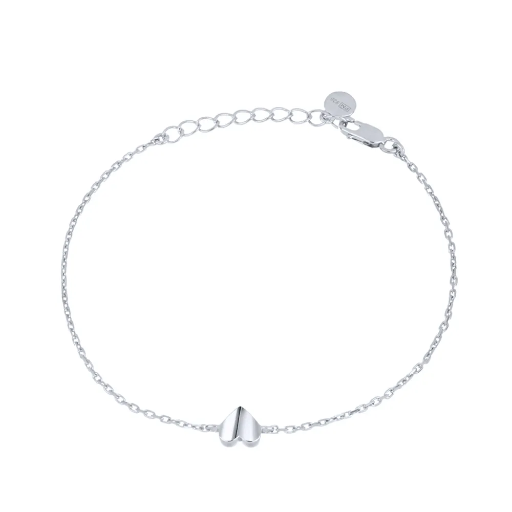 Браслет Love из серебра без камней