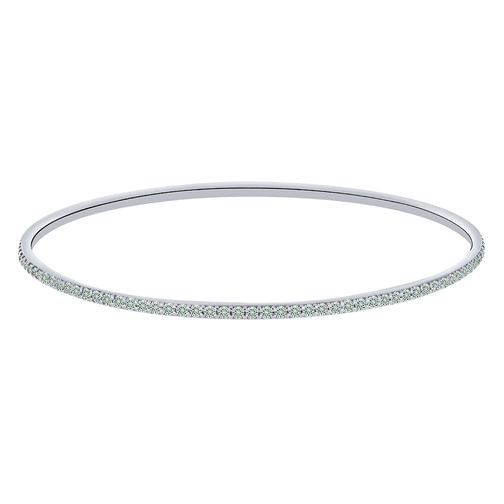 Brățară din aur alb cu pietre Diamant