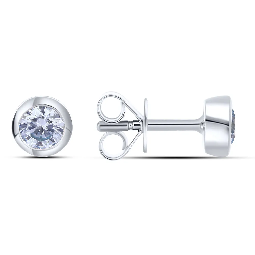 Cercei Pusete din argint cu Cubic Zirconia Incolor