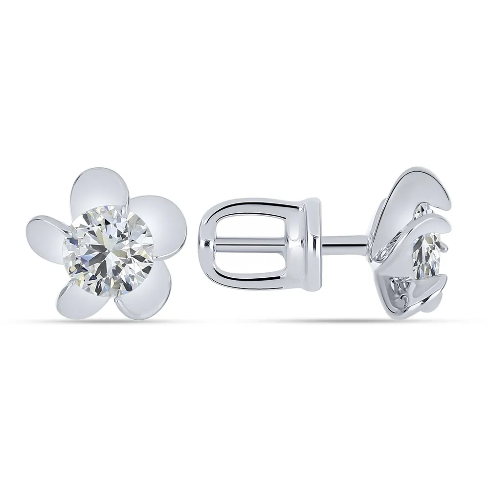 Cercei Pusete din argint cu Cubic Zirconia Incolor