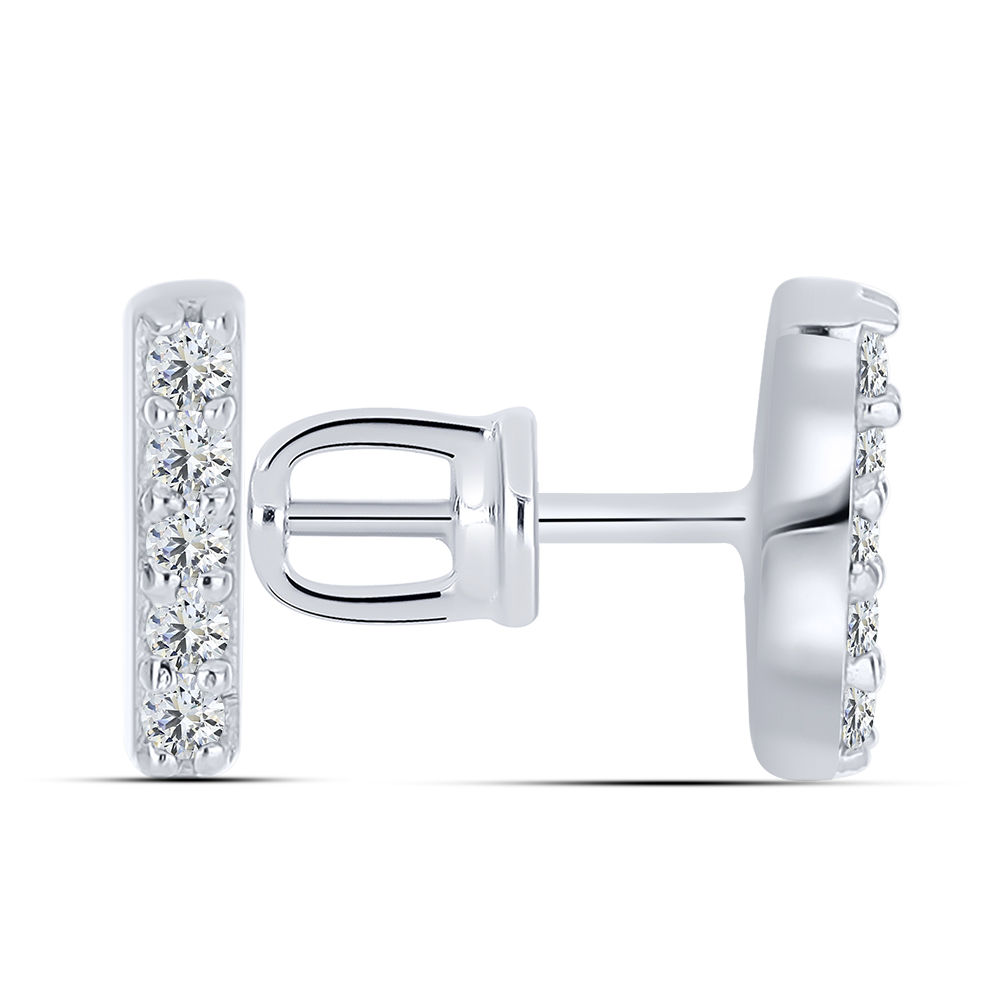Cercei Pusete din argint  cu pietre Cubic Zirconia Incolor