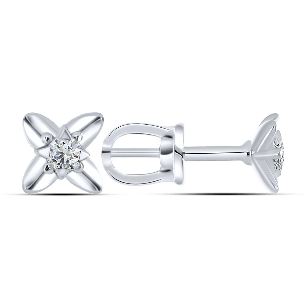 Cercei Pusete din argint cu Cubic Zirconia Incolor