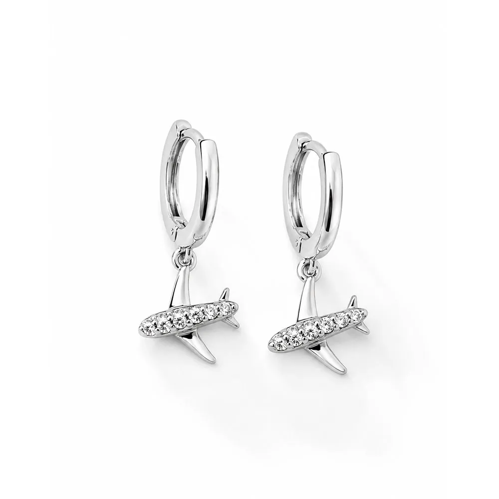 Cercei Pusete din argint cu Cubic Zirconia Incolor