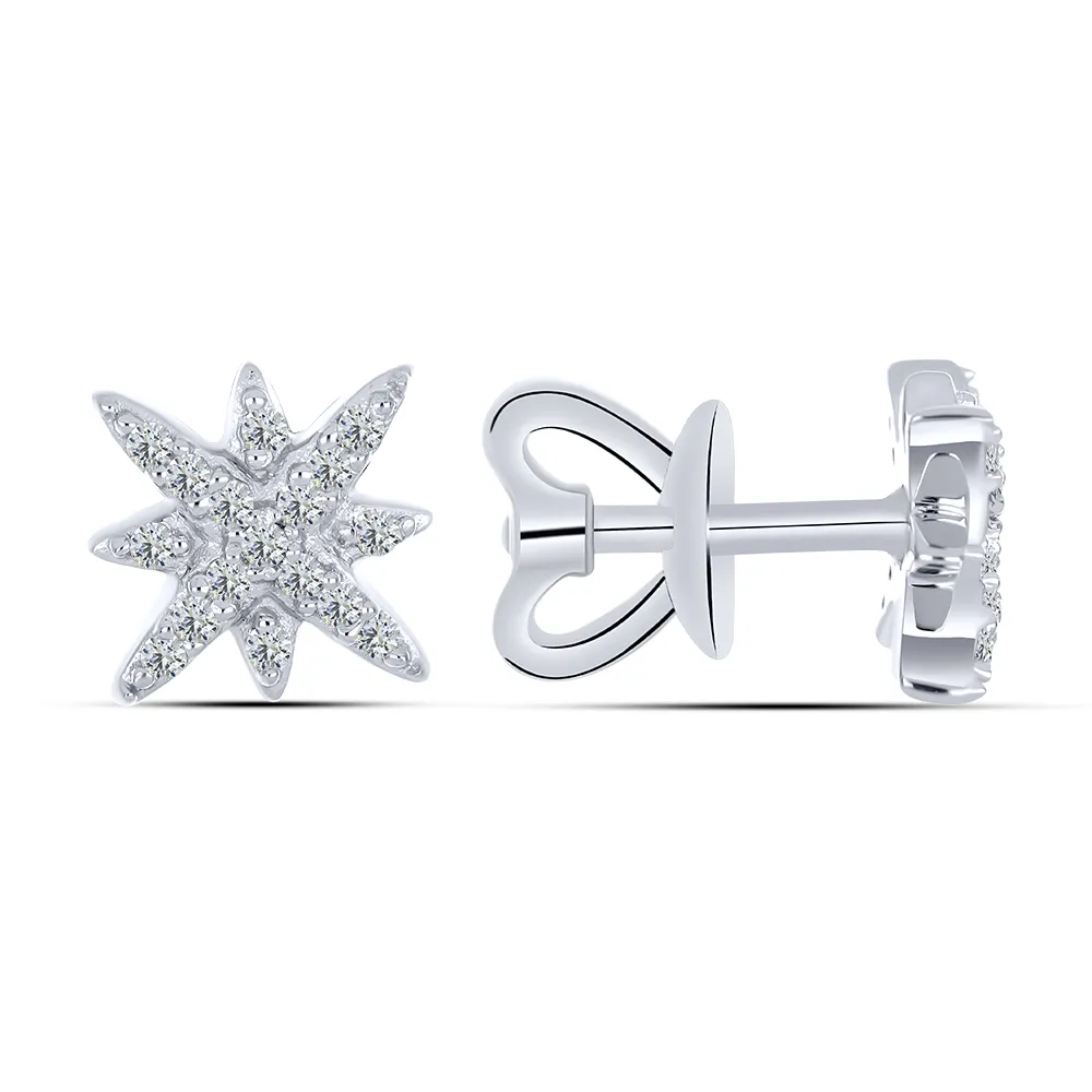 Cercei din argint cu Cubic Zirconia Incolor